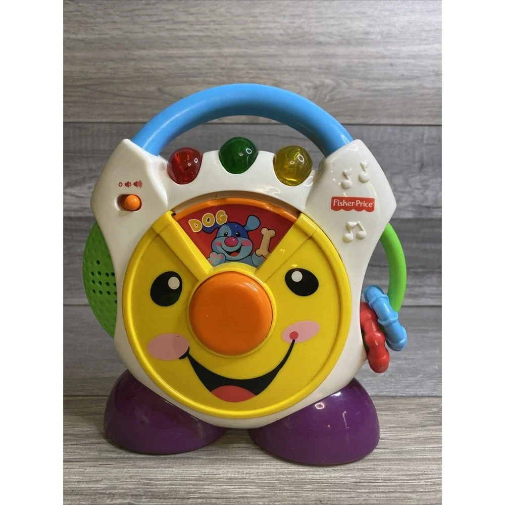 Fisher Price Vintage Y2K 2005‎ Nursery Rhymes Pretend CD Player Lights Sounds
